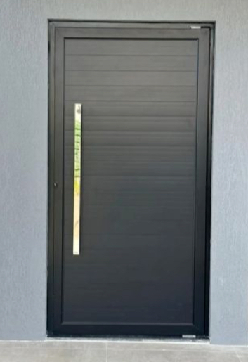 Porta Lambril Preto - Porta Esquadrias De Alumínio