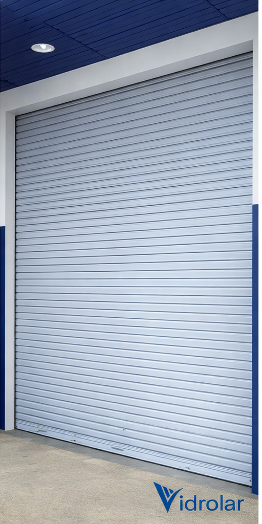 Portão De Aço Automático - Branco - Portas de Aço