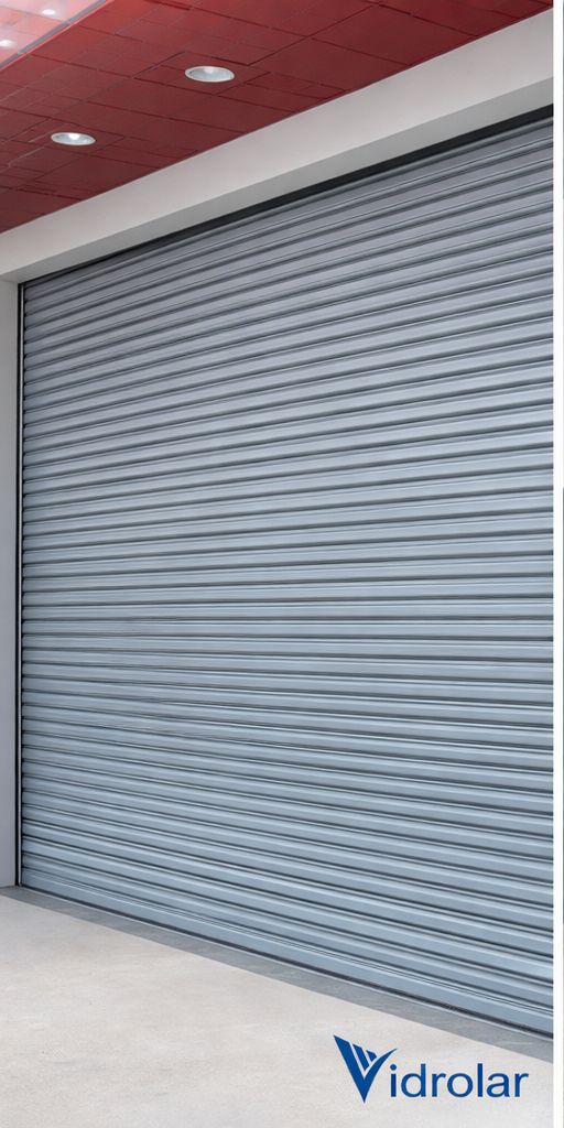 Portão De Aço Automático - Prata - Portas de Aço